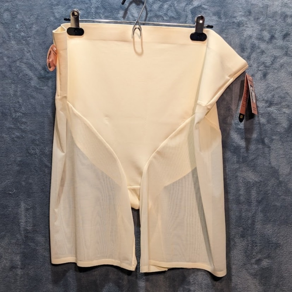 Shapermint Essentials Empower Mesh Shaper Short Beige Nude Plus 4XL NWT